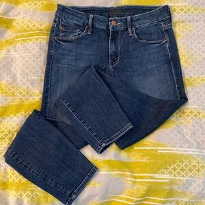 Mother The Looker Cropped in Here Kitty Kitty Wash